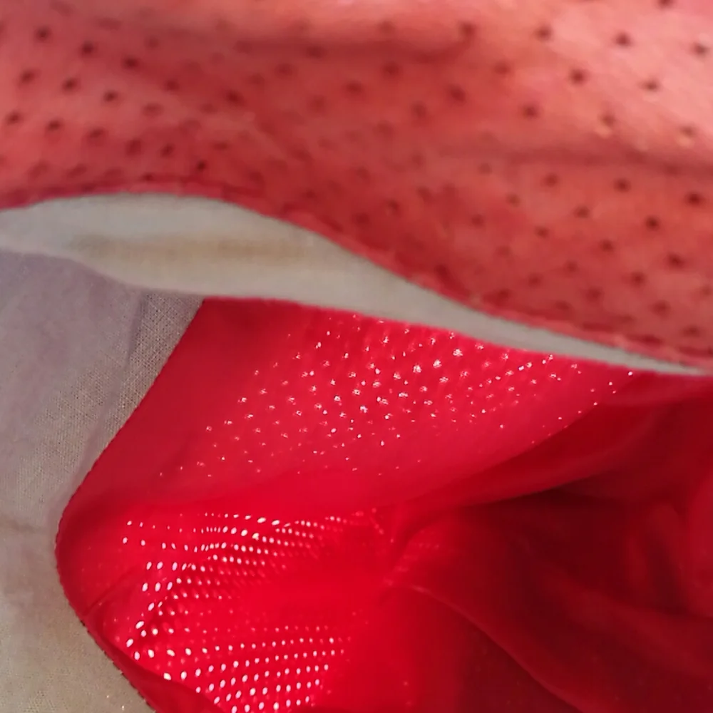 Freaky Nation Leather Biker Jacket  Red S080/299 - Picture 9 of 11